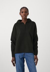 Noisy May NMCOZY HALFWAY  - Sweatshirt com capuz - black