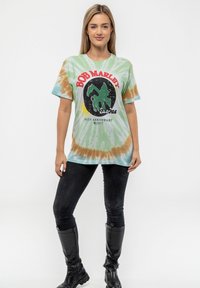 Paradiso Clothing BOB MARLEY EXODUS ANNIVERSARY TIE DYE - Print T-shirt - green