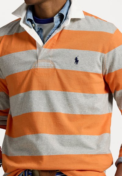 Polo Ralph Lauren THE ICONIC RUGBY SHIRT - Polosärk - bedford orange/andover heather