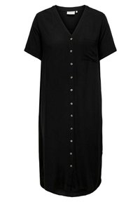 ONLY Carmakoma CARNEWDENIZIA SS CALF  - Rochie tip cămașă - black
