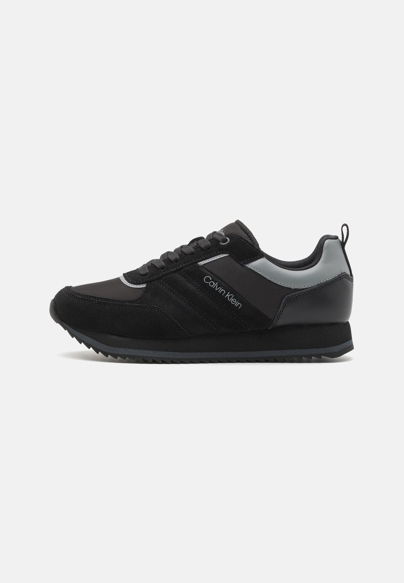 Calvin Klein LACE UP - Sneakers laag - black/iron gate/granite road