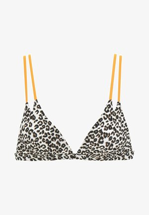 Bikini top - braun-bedruckt