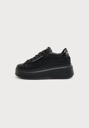 KARL LAGERFELD ANAKAPRI GEMSTONE NET CHARM - Sneakers - black/silver-coloured