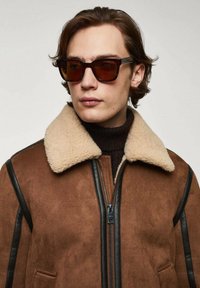 Mango DIQUE - Kunstlederjacke - cognac