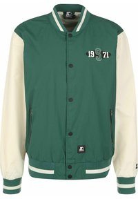 COLLEGE - Bomber Jacket - darkfreshgreen palewhite
