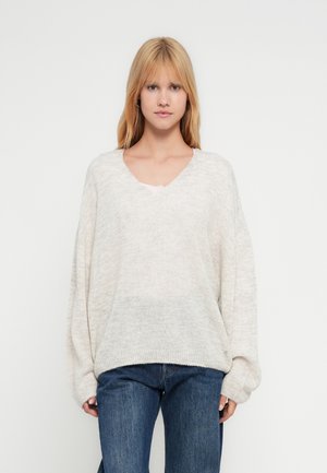 CLASSIC V NECK - Maglione - light grey melange
