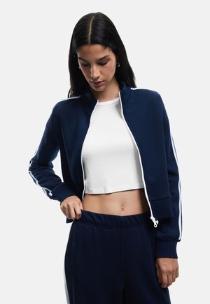 Sweater met rits - dark blue