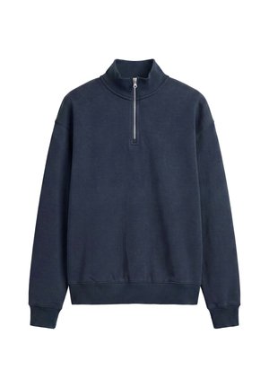 PULL&BEAR, QUARTER-ZIP - SWEATSHIRT - Sweatshirt - dark blue