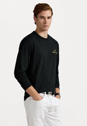 STANDARD FIT LOGO JERSEY T-SHIRT - Top s dlhým rukávom - black