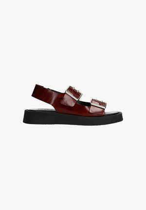 Platform sandals - brown