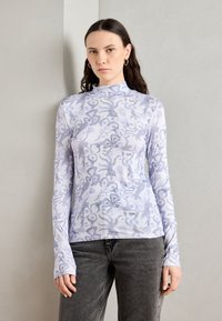 Scotch & Soda ALL OVER PRINTED MOCK NECK LONG SLEEVE - Topper langermet - dancer lavender