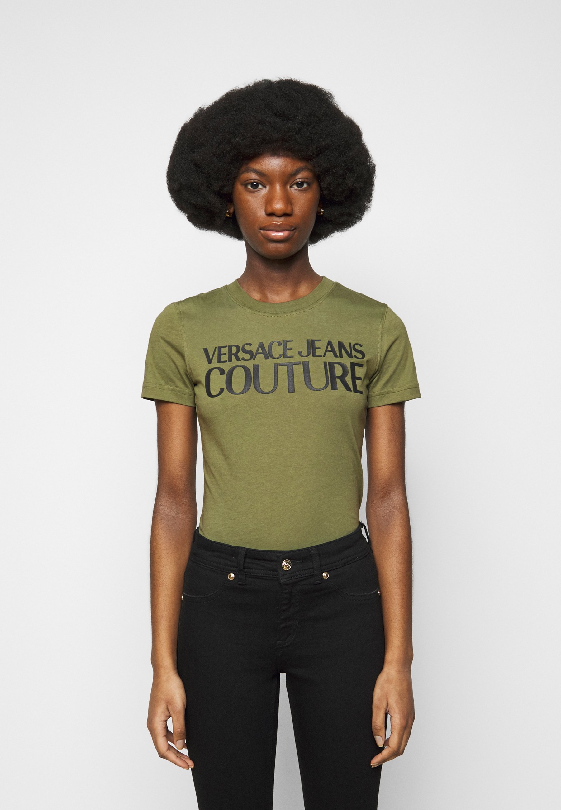 green versace shirt