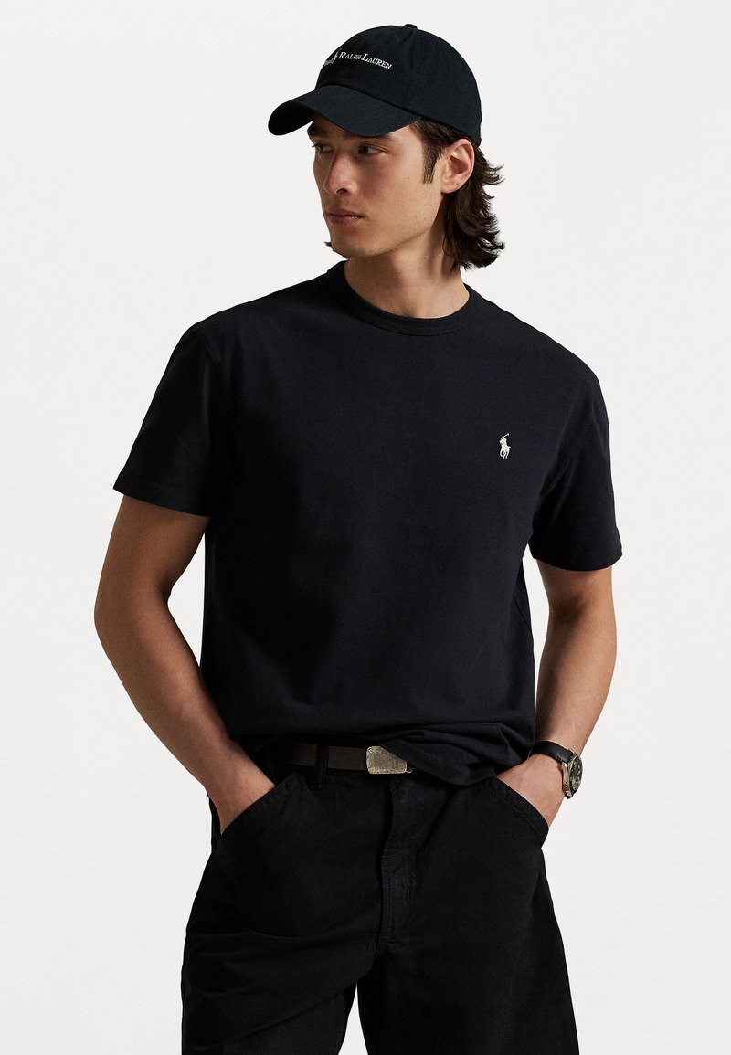 Polo Ralph Lauren - CLASSIC FIT JERSEY CREWNECK T-SHIRT - Basic T-shirt - black, Enlarge