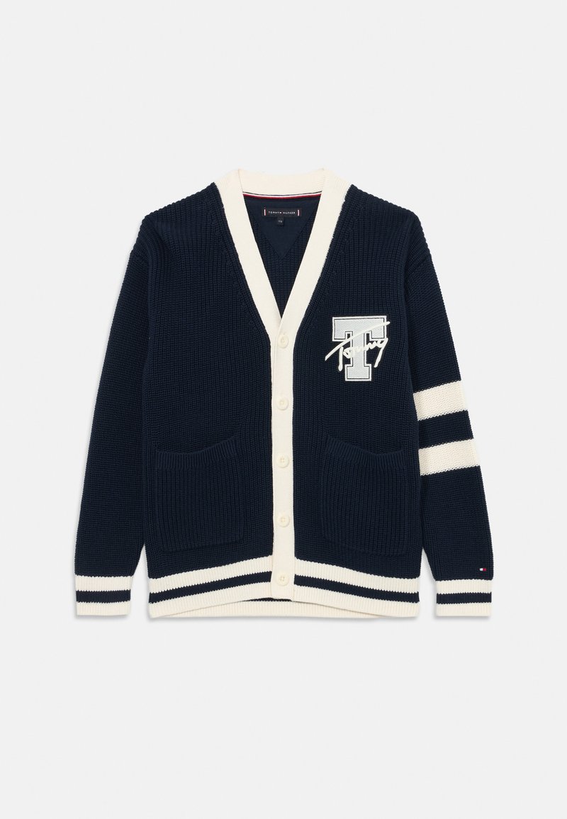Tommy Hilfiger - VARSITY GRAPHIC UNISEX - Chaqueta de punto - dark night navy, Ampliar