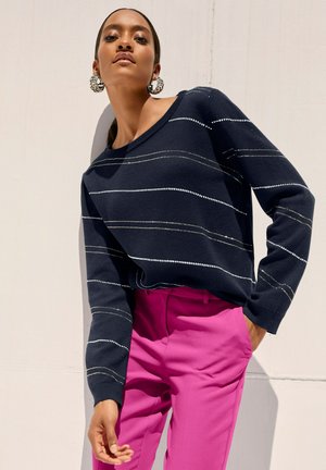 MADELEINE, Pullover - navy   silver