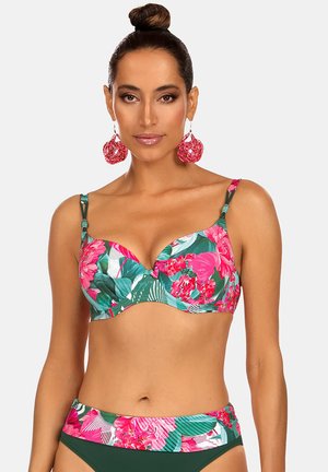 Feba Swimwear Góra od bikini - rose flowers /wyjmowany push-up