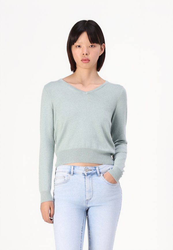 ONLVENICE LIFE V NECK - Jumper - gray mist