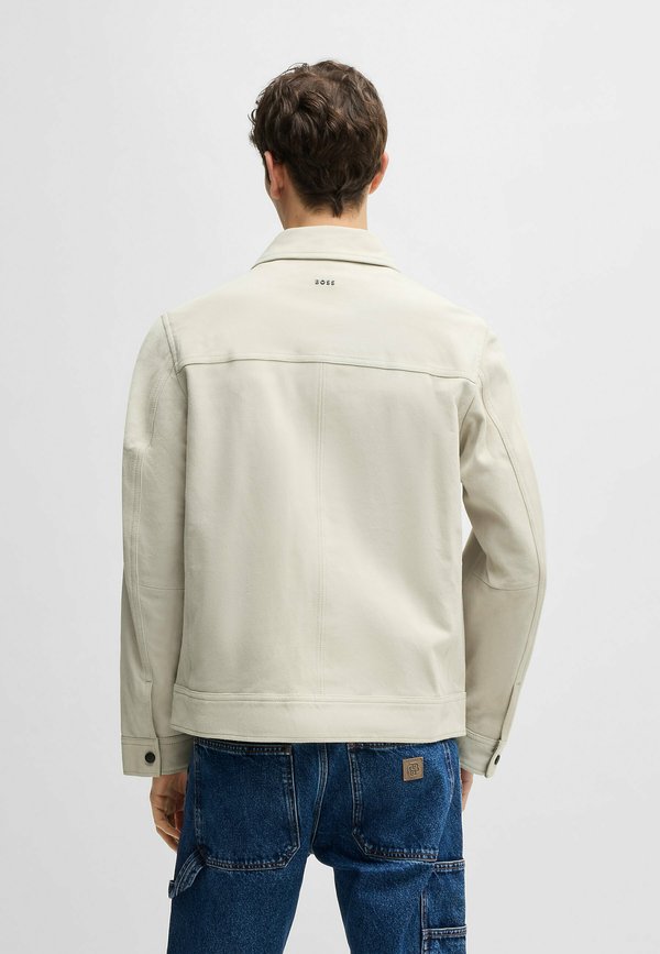 Leather jacket - light beige one2