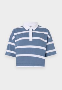 NMCAMMI ALENA CROPPED  - Polo krekls - china blue/white