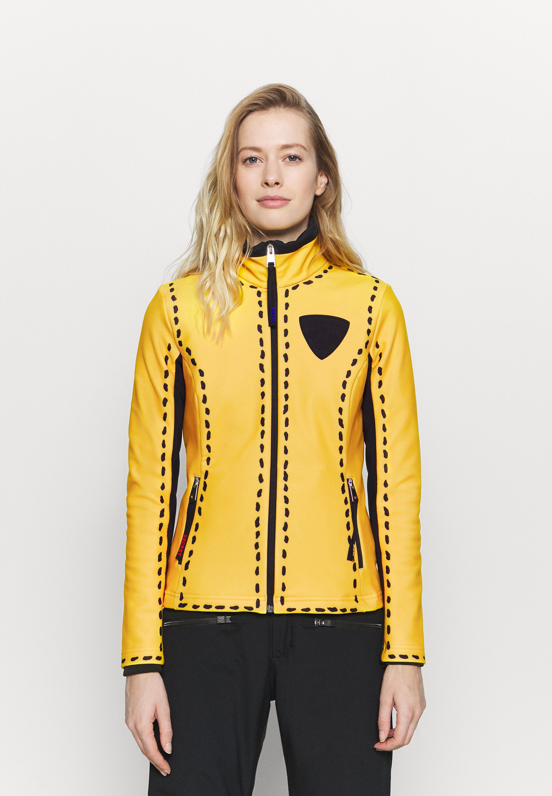 yellow soft shell jacket
