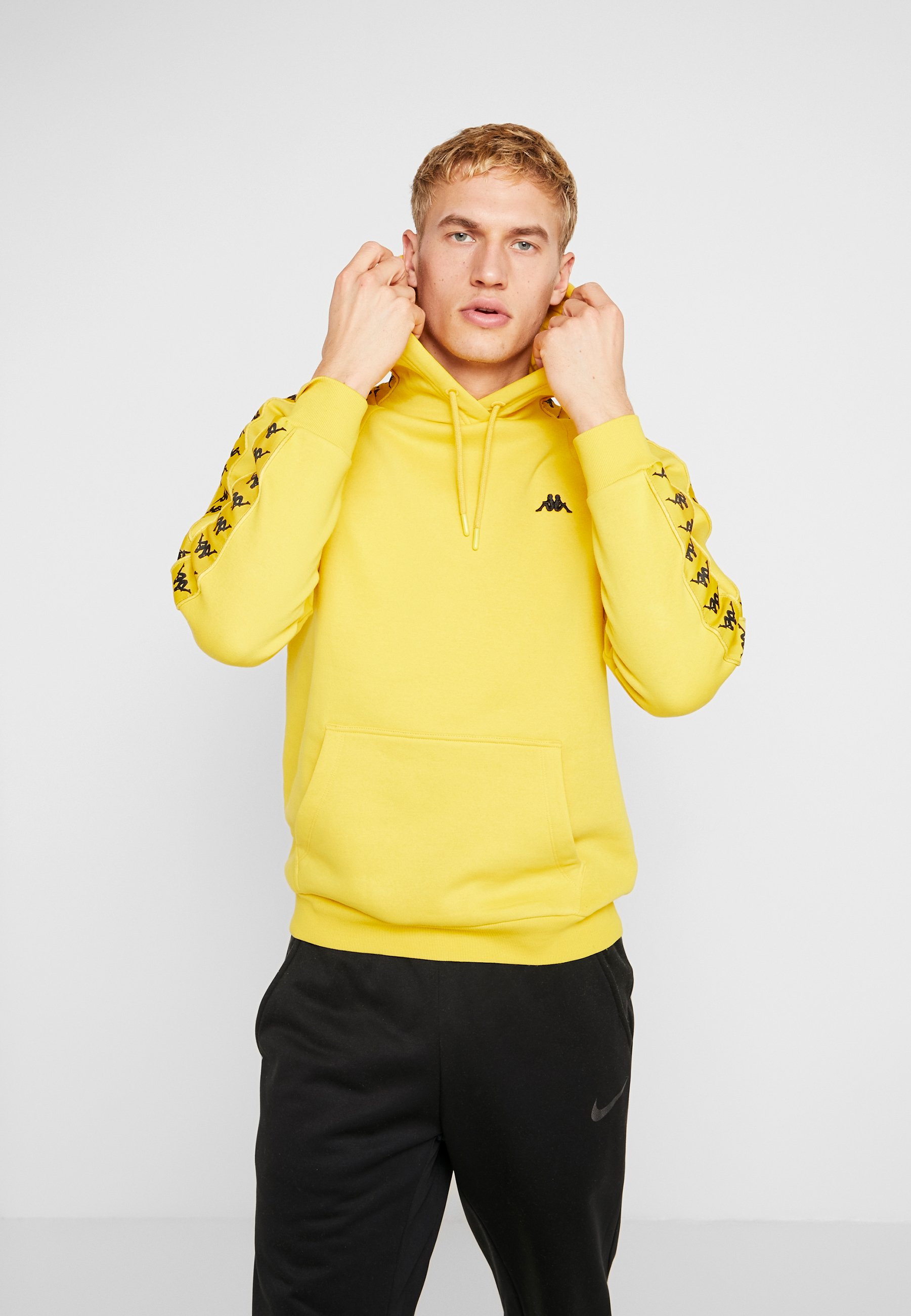 yellow kappa hoodie