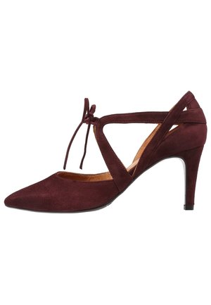 Snørepumps - bordeaux