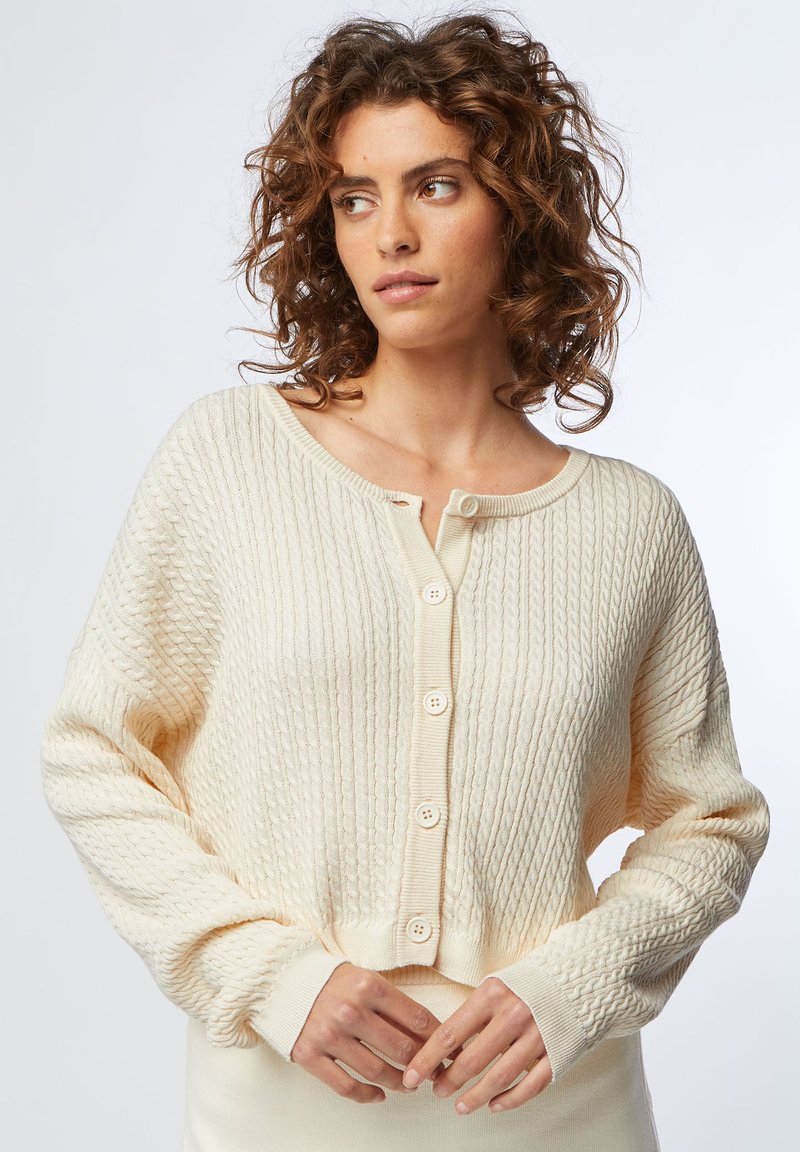 Rodier TWISTED Cardigan ecru/mottled beige Zalando