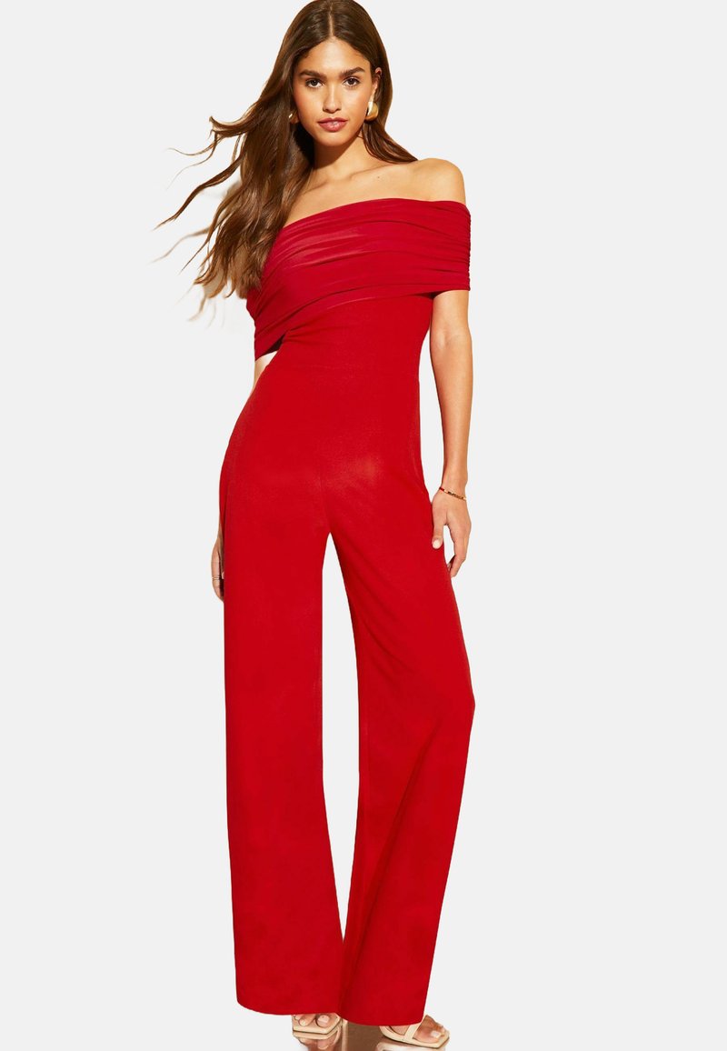 Lipsy PETITE FIT - BARDOT WIDE LEG - Overal - red