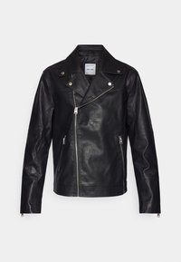 ONSASHER BIKER  - Faux leather jacket - black