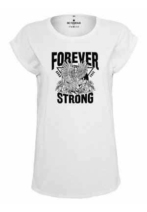 ROLLED FORSTRONGPHO - T-Shirt print - white