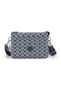 Borsa a tracolla con motivo navy e design geometrico, chiusura con zip, hardware argentato e tracolla removibile. Presenta un emblema del logo.