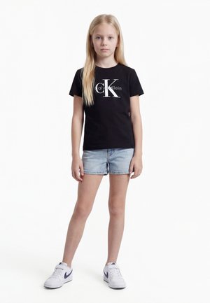 Calvin Klein Jeans MONOGRAM UNISEX - Trükipildiga T-särk - black
