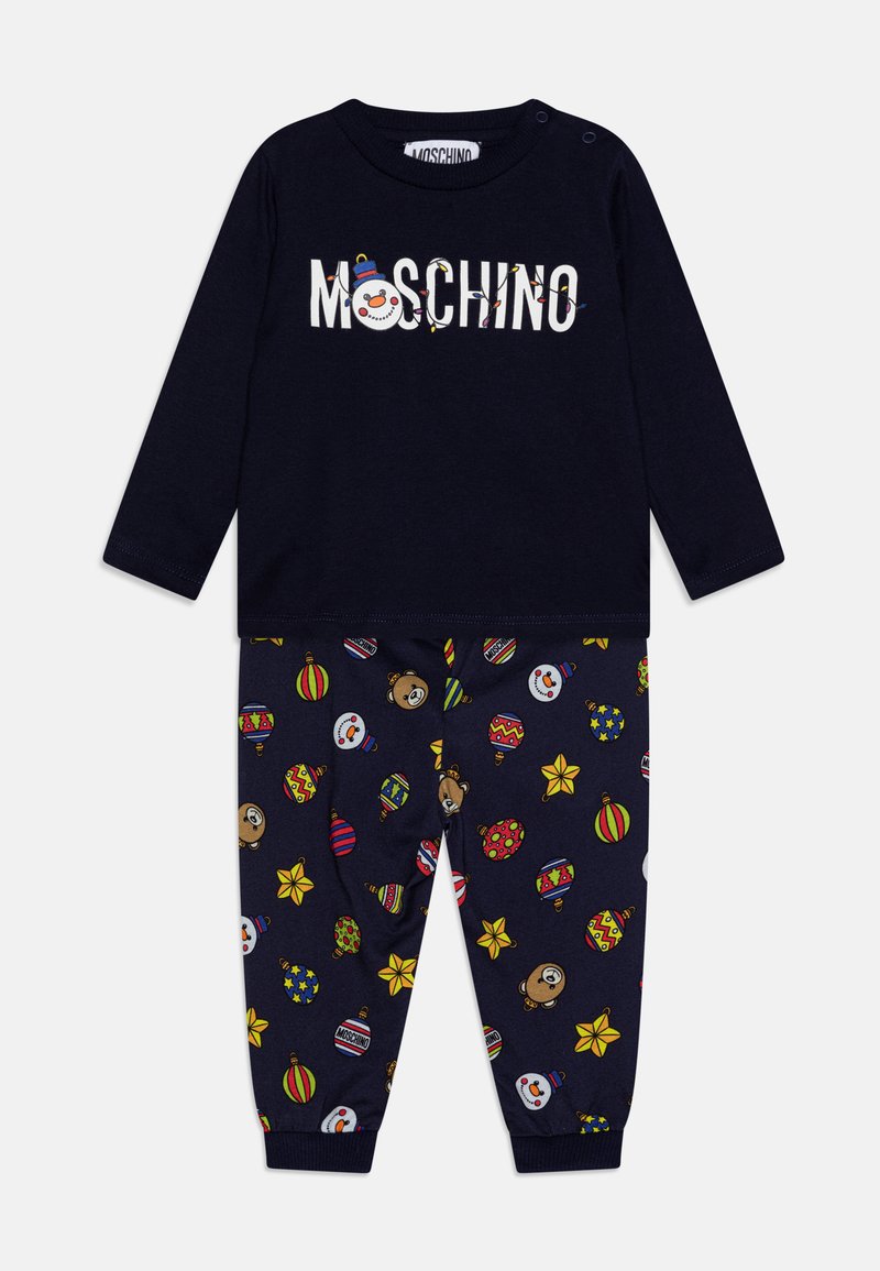 MOSCHINO BABY TROUSERS BOX UNISEX SET Pantalon classique blu/bleu