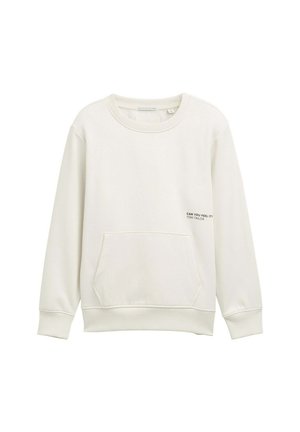 MIT KÄNGURUTASCHE - Felpa - greyish white