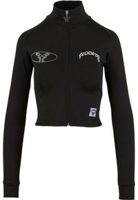 CROPPED  - Užtrauktuku užsegamas treningas - black