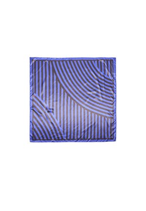 STRIPED HANDKERCHIEF - Fulardi - metallic blue