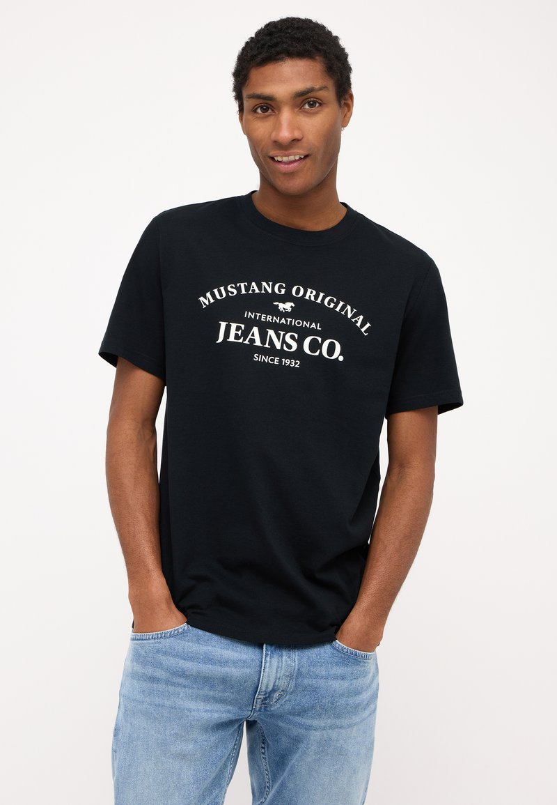 Mustang STYLE AUSTIN - Print T-shirt - schwarz