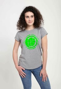 Henry Tiger AVENGERS CLASSIC POWER OF HULK - Triko s potiskem - melange grey