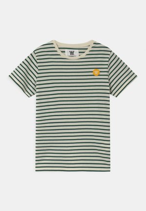 OLA UNISEX - T-Shirt print - off-white/faded green