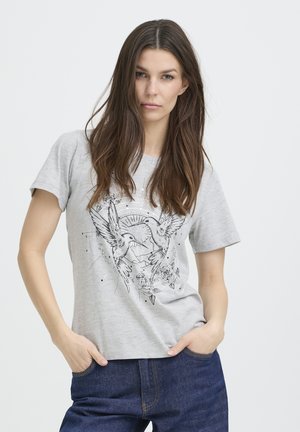 T-shirts print - medium grey melange