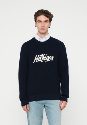 SEASONAL GRAPHIC C NECK - Maglione - dark night navy