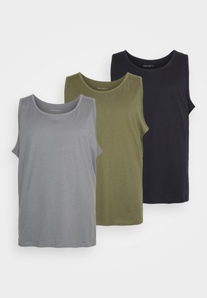 3 PACK  - Top - black/grey/khaki