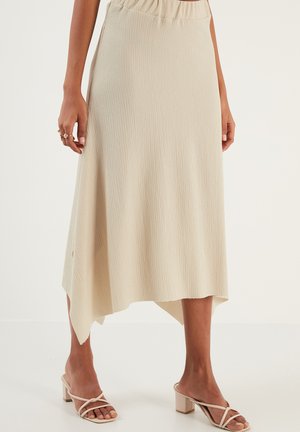 A-line skirt - stone