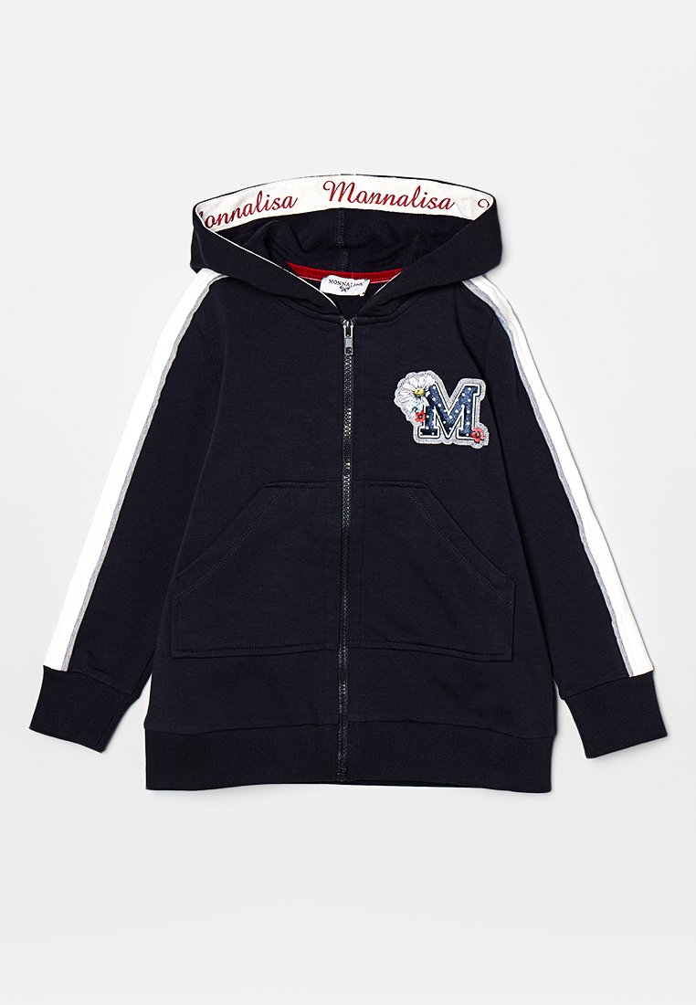 Monnalisa Sweater met rits donkerblauw