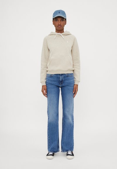 Polo Ralph Lauren SHRUNKEN FIT FLEECE HOODIE - Džemperis ar kapuci - expedition dune heather