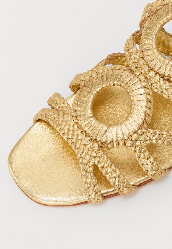 ELODIE - Ankle cuff sandals - gold3