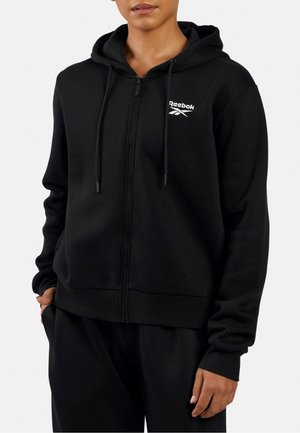 VIOLA - Zip-up sweatshirt - black