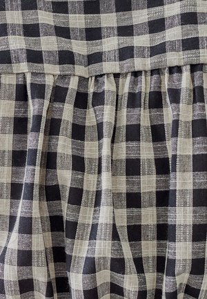 PIARRA CROP - Užsagstoma palaidinė - black nautral gingham