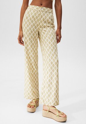 RUSTIC WITH DIAMOND PRINT - Broek - beige