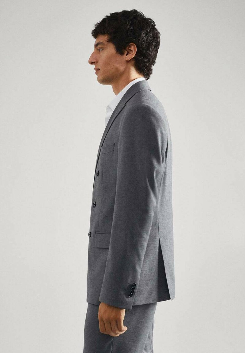 Mango BOSTON Abrigo corto grey/gris -